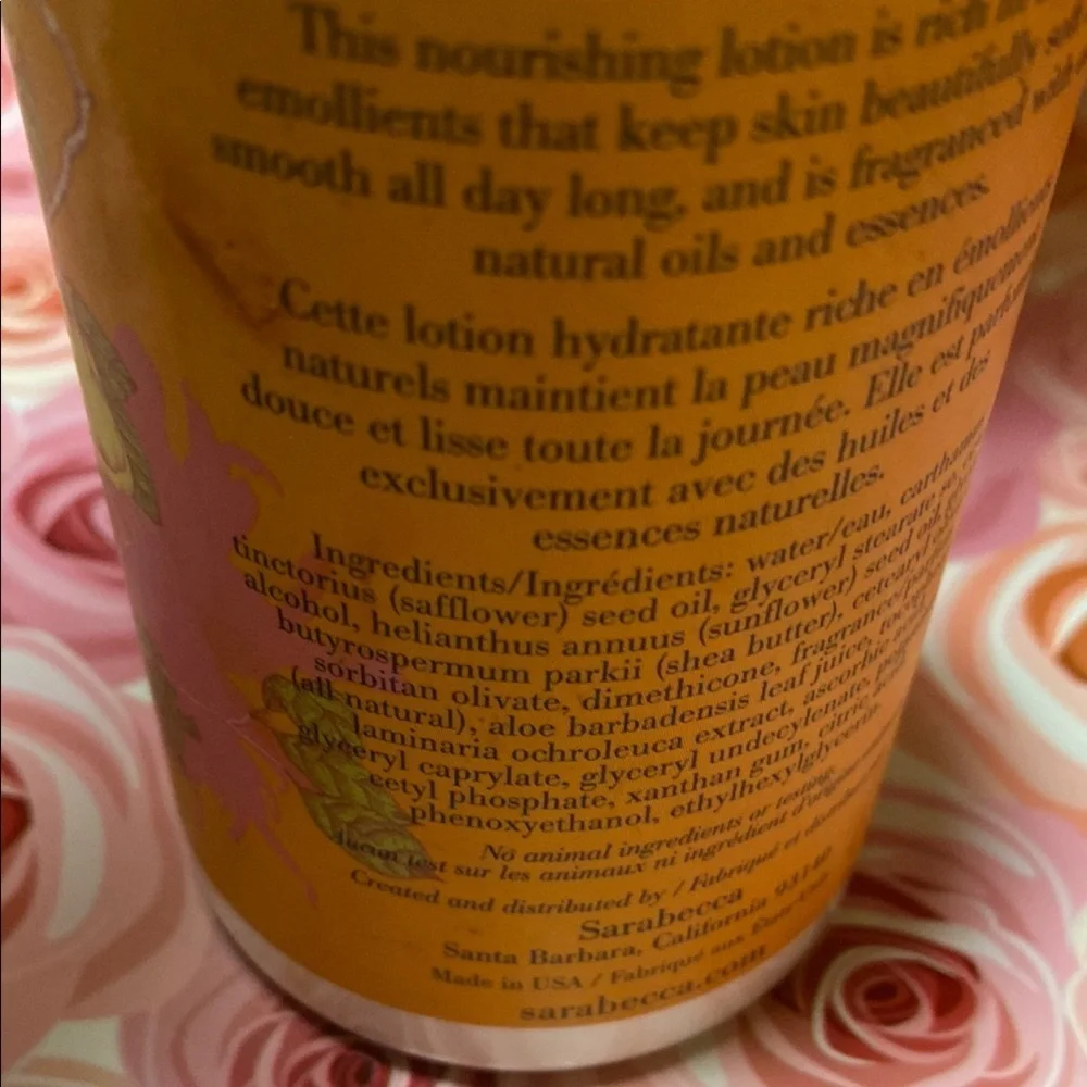 Sarabecca Radiant Glow Moisturizer White and Orange